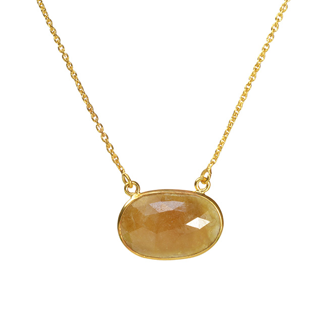 Talitha Necklace Honey Sapphire