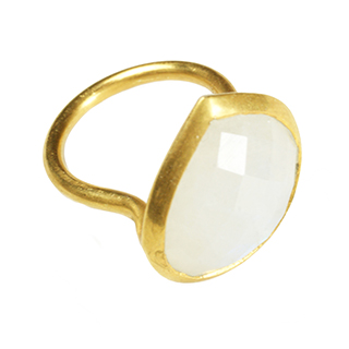 Candy Pear Ring Moonstone