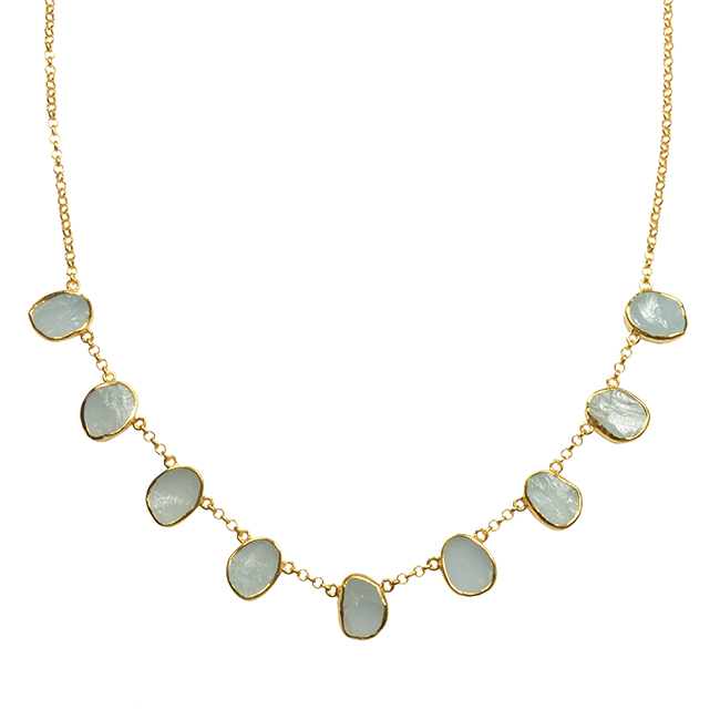 Tallulah Collar Aquamarine - Sushilla Jewellery