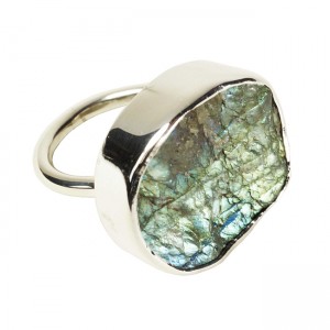 Tallulah Cocktail Ring Labradorite Silver