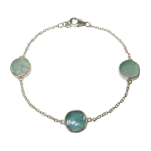 tallulah bracelet silver aquamarine