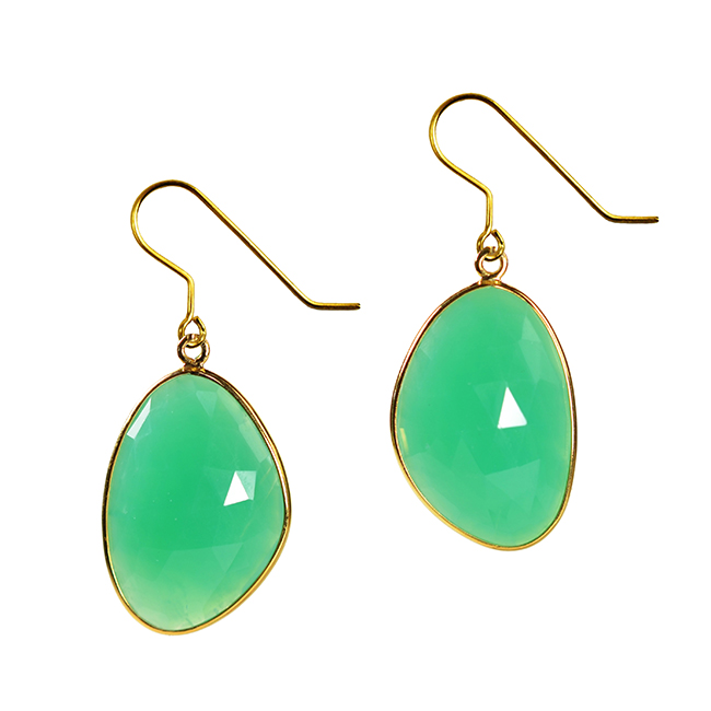 Talitha Earrings Chrysoprase