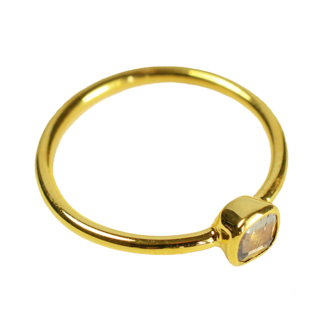 Gold Ring Chocolate Diamond