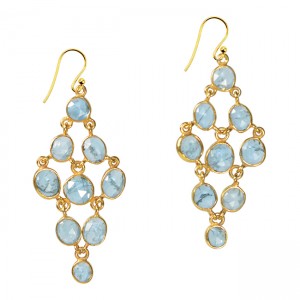 Tara Chandelier Earrings Aquamarine