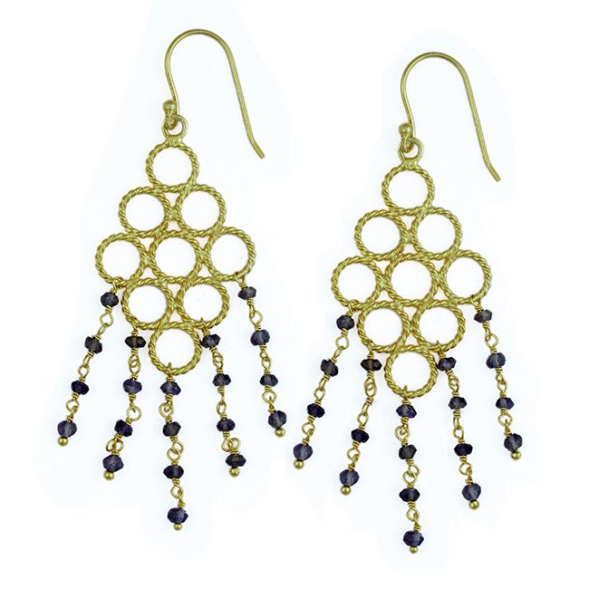 Sofia Earrings Iolite