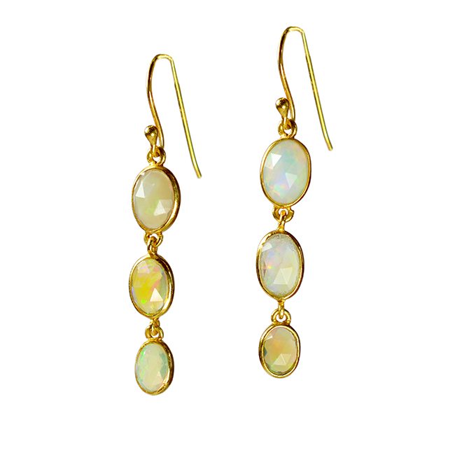 Tara Drop Earrings Opal