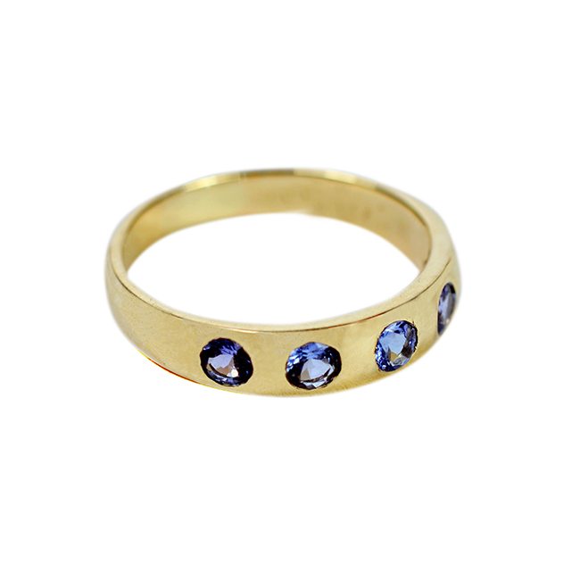 Gold Celebration Ring Tanzanite