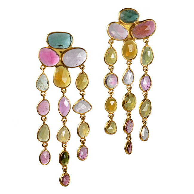 tourmaline waterfall earrings tara