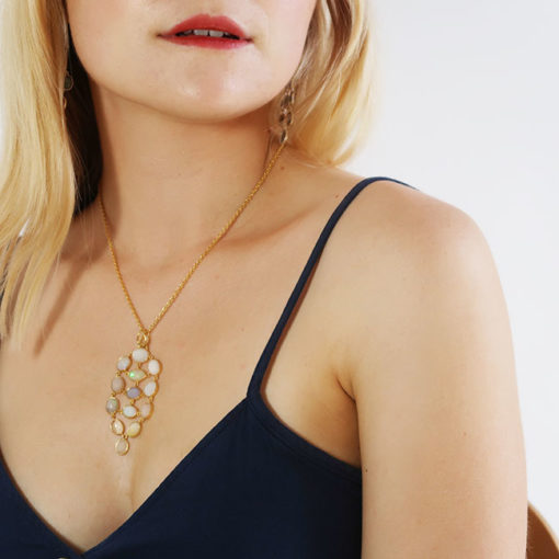 opal pendant necklace tara