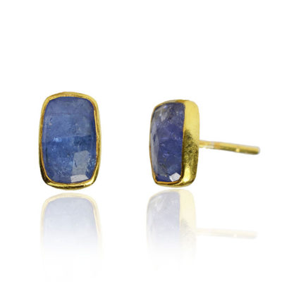 tanzanite stud earrings